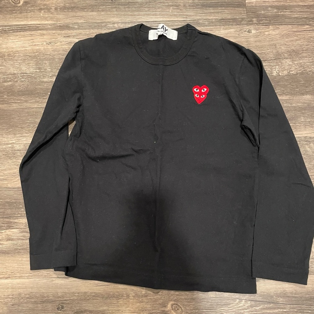 Black long sleeve comme des garçons
